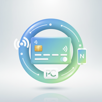 create a 3d icon of 'flexible payment'